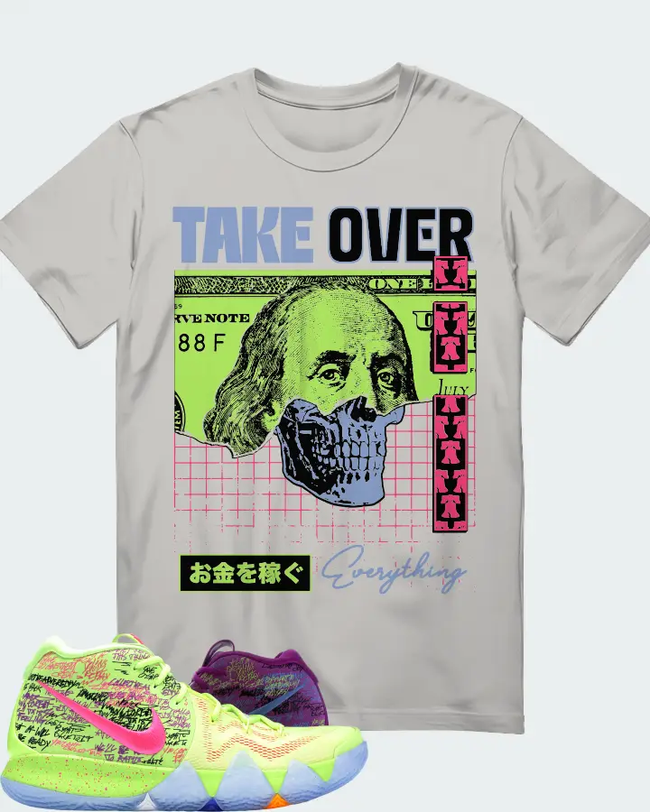 Nike Kyrie 4 Sneaker Matching Grey T-Shirt - Take Over