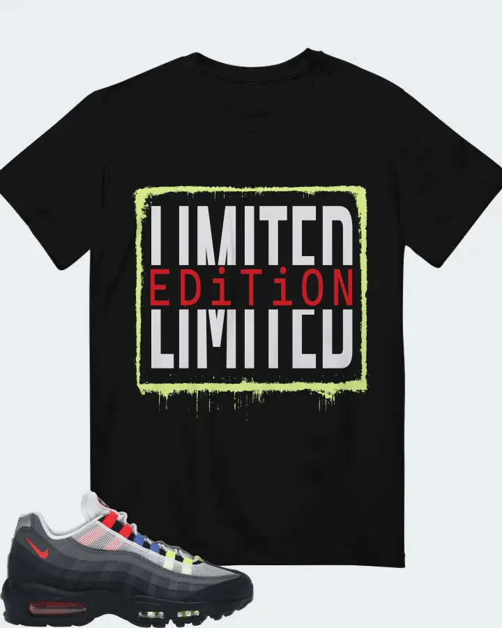 Nike Air Max 95 Sneaker Matching Black T-Shirt - LIMITED EDITION