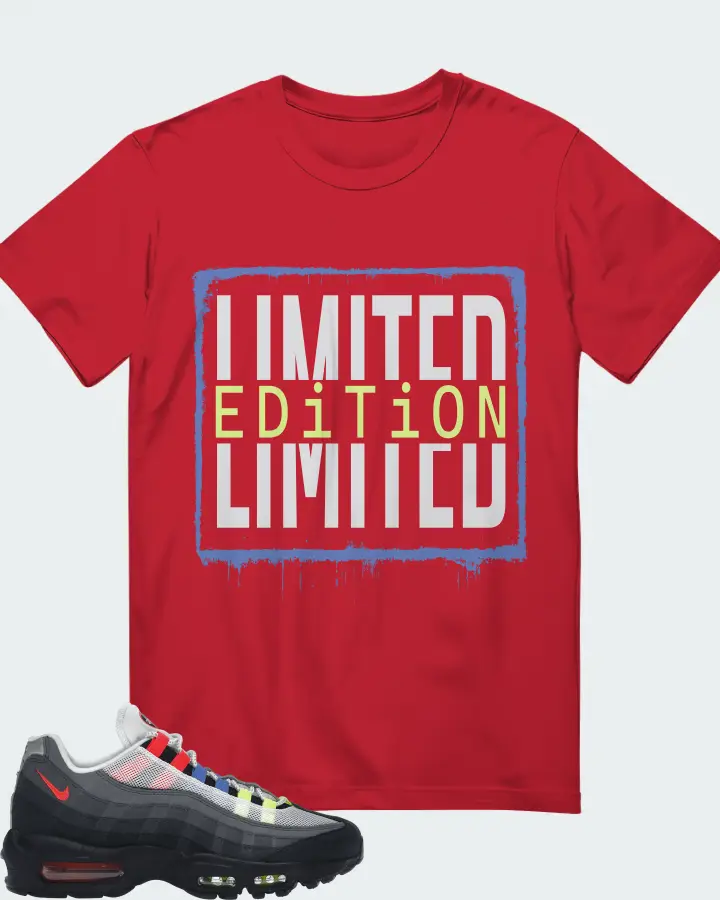 Nike Air Max 95 Sneaker Matching Red T-Shirt - LIMITED EDITION