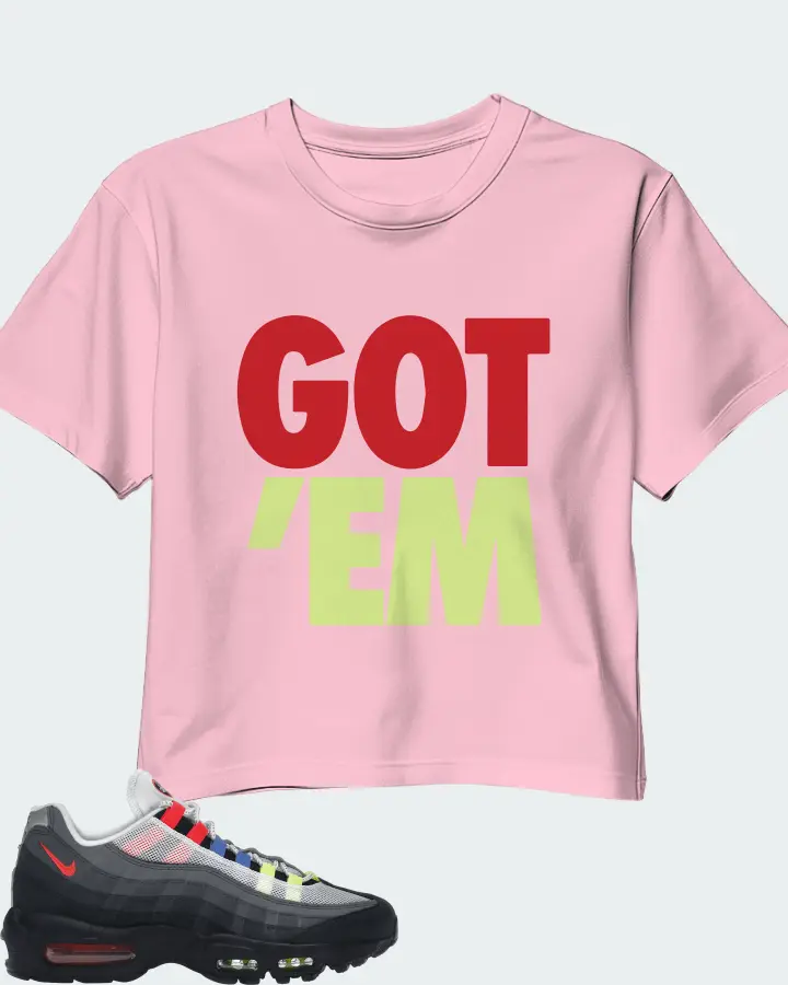 Nike Air Max 95 Sneaker Matching Pink Crop Top - Got Em