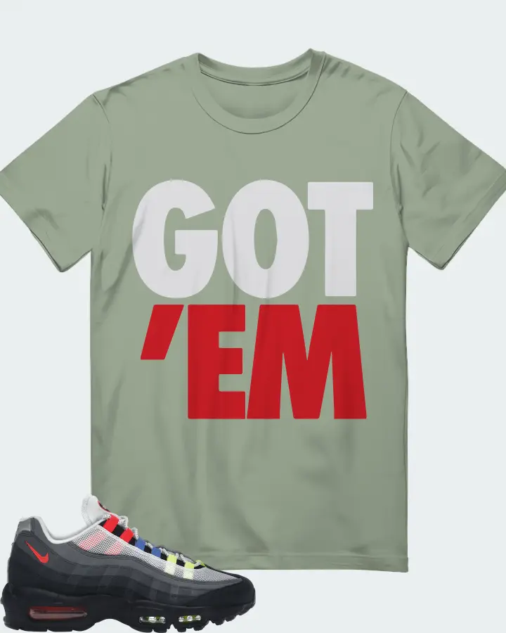 Nike Air Max 95 Sneaker Matching Sage T-Shirt - Got Em