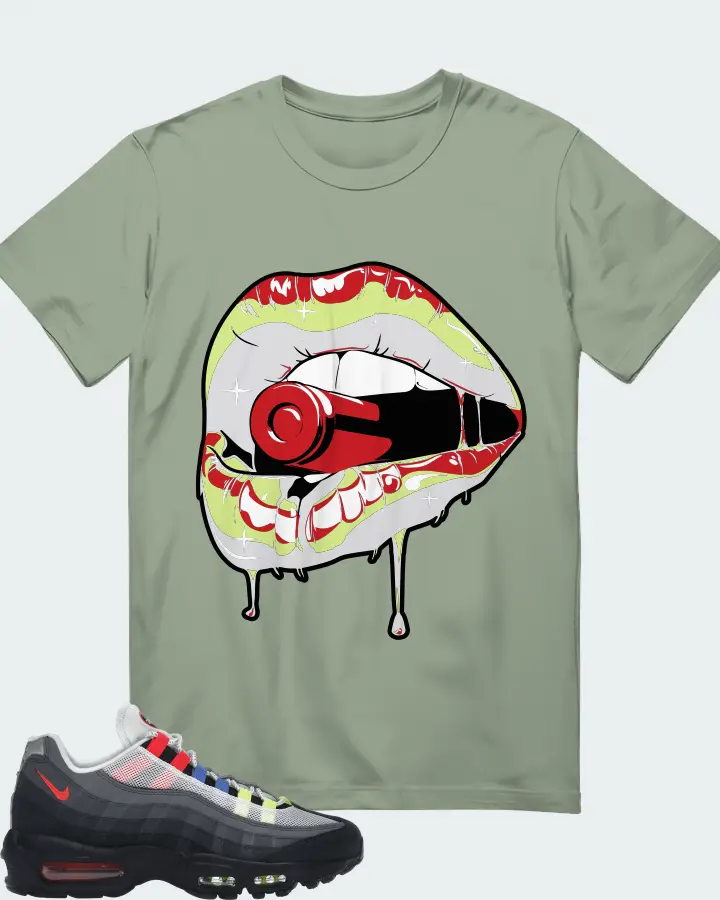 Nike Air Max 95 Sneaker Matching Sage T-Shirt - Kiss of Death