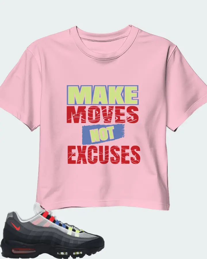 Nike Air Max 95 Sneaker Matching Pink Crop Top - Make Moves Not Excuses