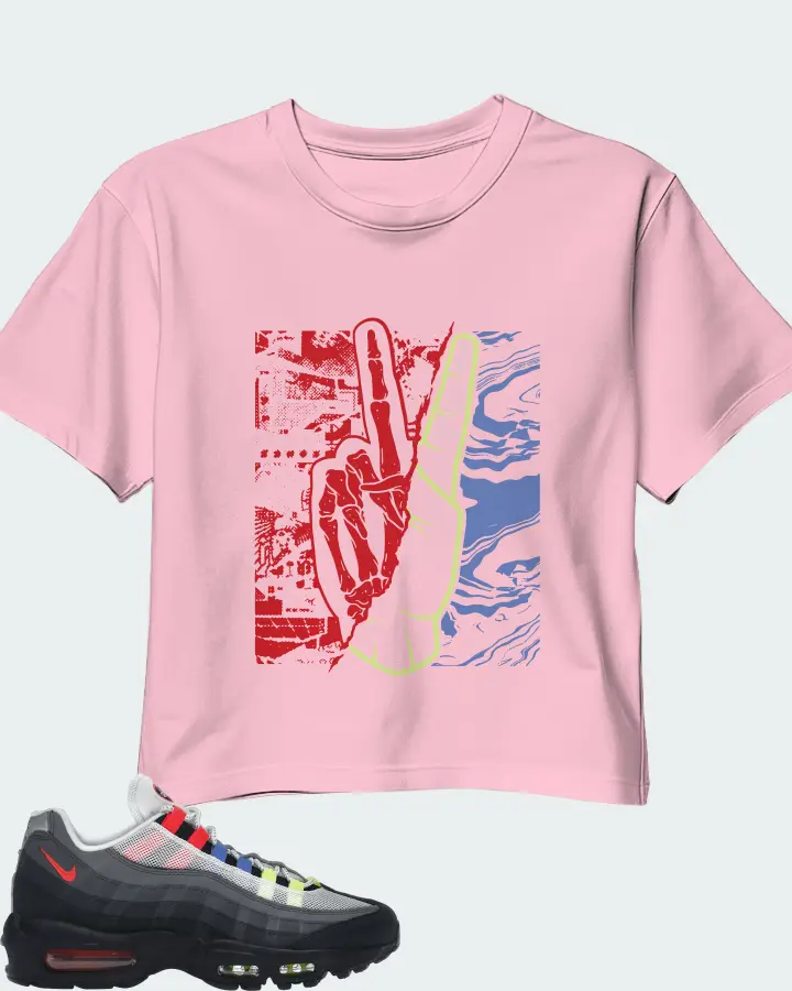 Nike Air Max 95 Sneaker Matching Pink Crop Top - Peace of mind