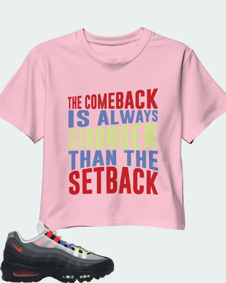 Nike Air Max 95 Sneaker Matching Pink Crop Top - The Comeback