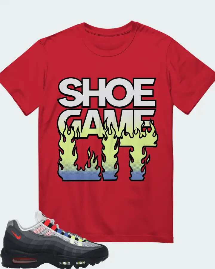 Nike Air Max 95 Sneaker Matching Red T-Shirt - Shoe Game Lit Refreshed