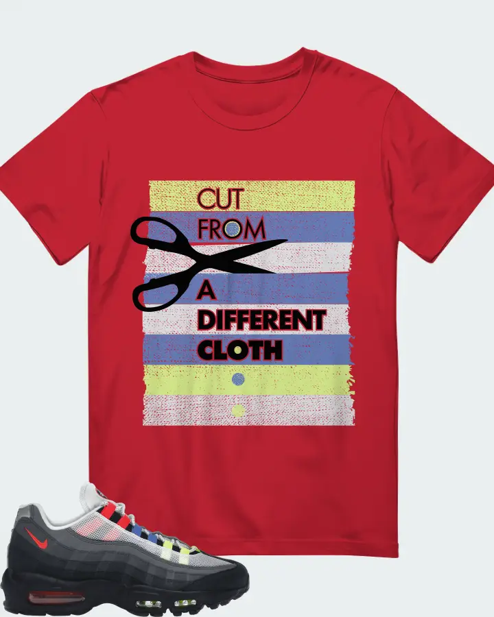 Nike Air Max 95 Sneaker Matching Red T-Shirt - Cut From a Different Cloth