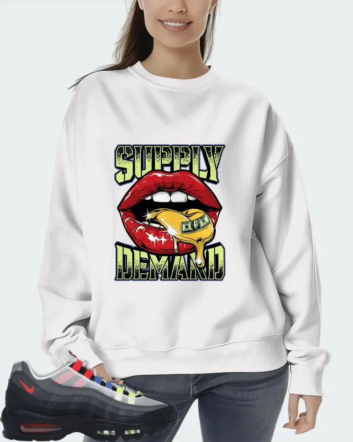 Nike Air Max 95 Sneaker Matching White Sweatshirt (Supply Demand) - View 5