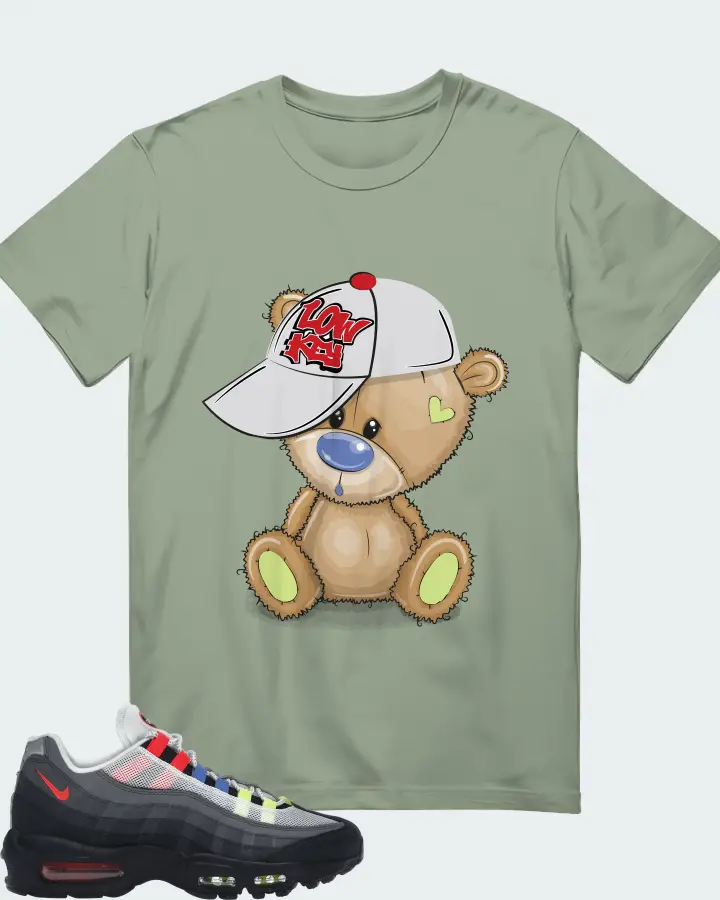 Nike Air Max 95 Sneaker Matching Sage T-Shirt - LOW KEY BEAR