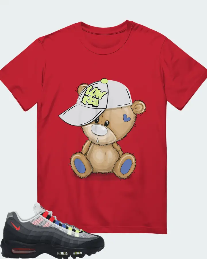 Nike Air Max 95 Sneaker Matching Red T-Shirt - LOW KEY BEAR