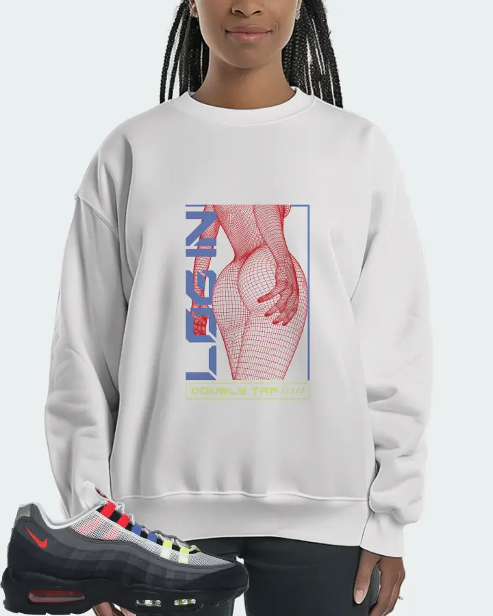 Nike Air Max 95 Sneaker Matching White Sweatshirt (LOGIN) - View 3