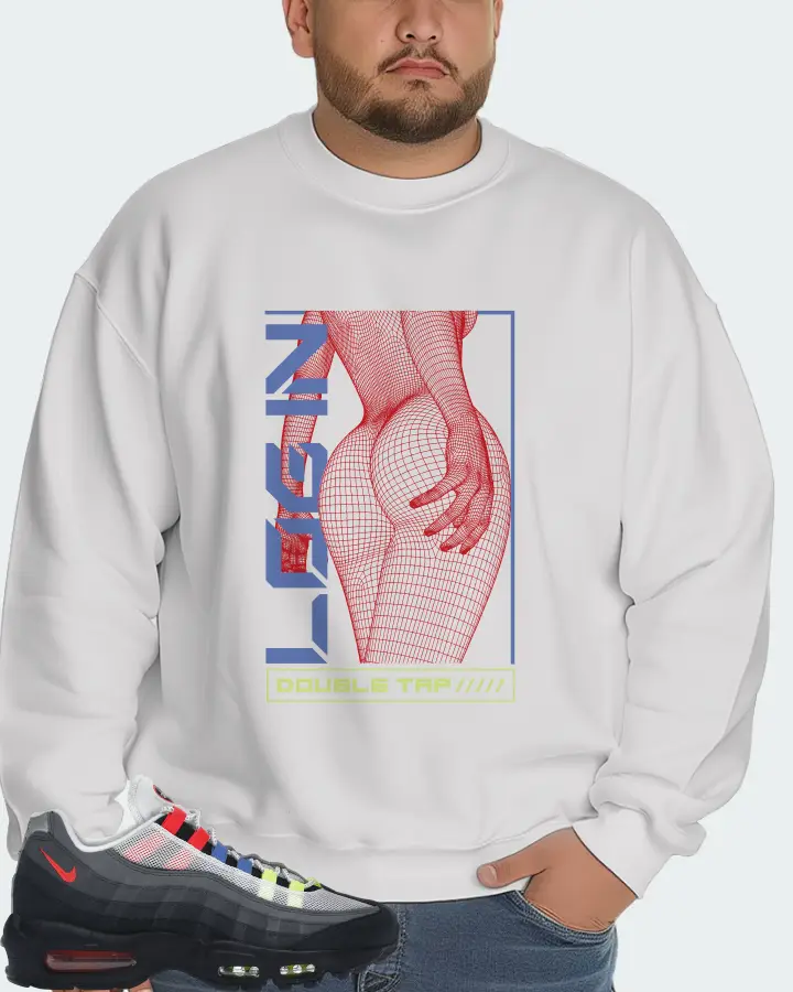 Nike Air Max 95 Sneaker Matching White Sweatshirt (LOGIN) - View 6