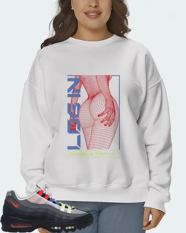 Nike Air Max 95 Sneaker Matching White Sweatshirt (LOGIN) - View 7
