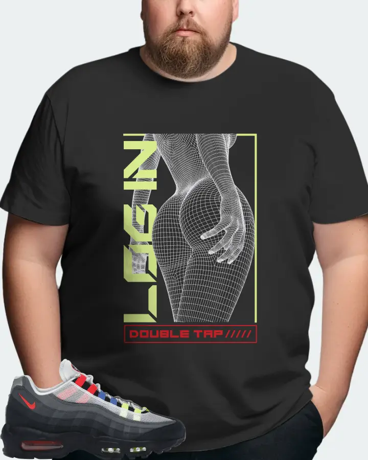 Nike Air Max 95 Sneaker Matching Graphite T-Shirt (LOGIN) - View 8