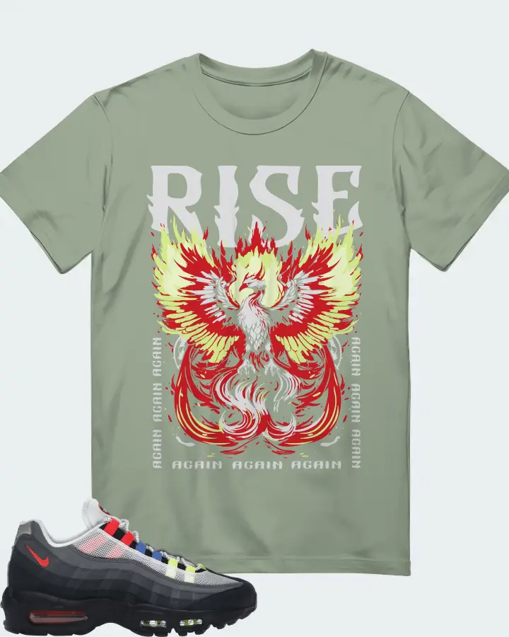 Nike Air Max 95 Sneaker Matching Sage T-Shirt - RISE
