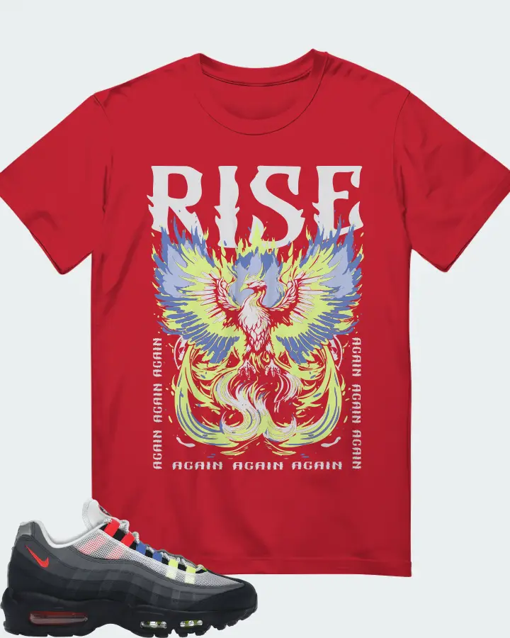 Nike Air Max 95 Sneaker Matching Red T-Shirt - RISE