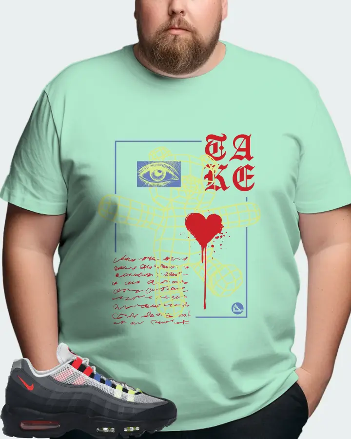 Nike Air Max 95 Sneaker Matching Mint T-Shirt (TAKE) - View 8