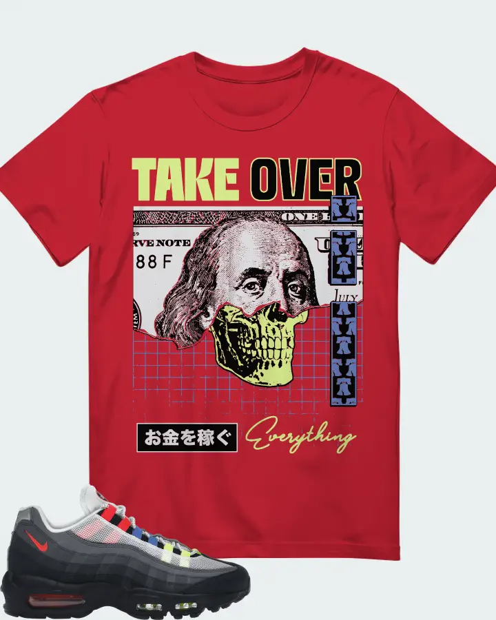 Nike Air Max 95 Sneaker Matching Red T-Shirt - Take Over