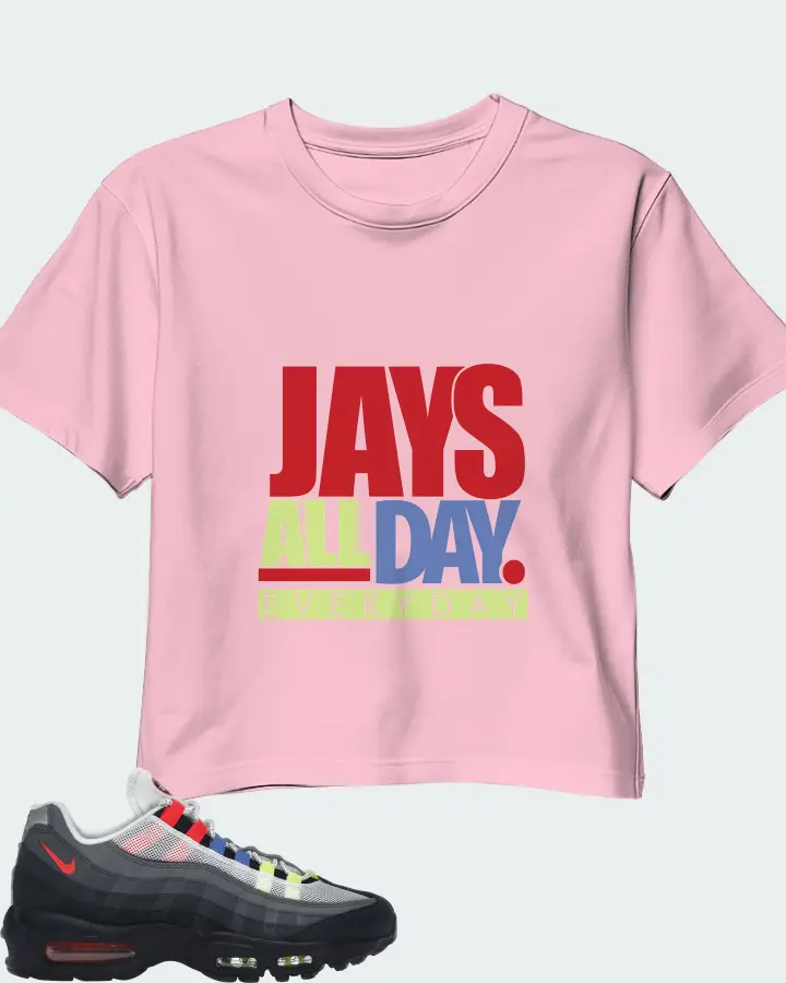 Nike Air Max 95 Sneaker Matching Pink Crop Top - Jays All Day