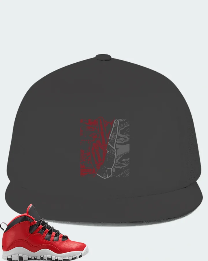 Jordan 10 Retro  Bulls Over Broadway (PS) Sneaker Matching Dark Grey Hat - Peace of mind
