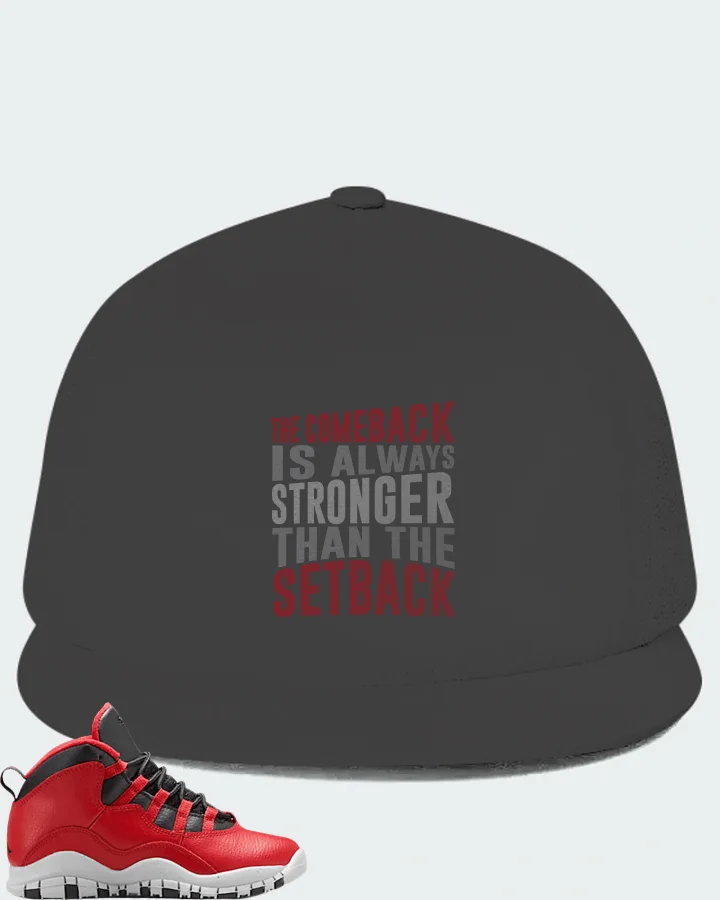 Jordan 10 Retro  Bulls Over Broadway (PS) Sneaker Matching Dark Grey Hat - The Comeback
