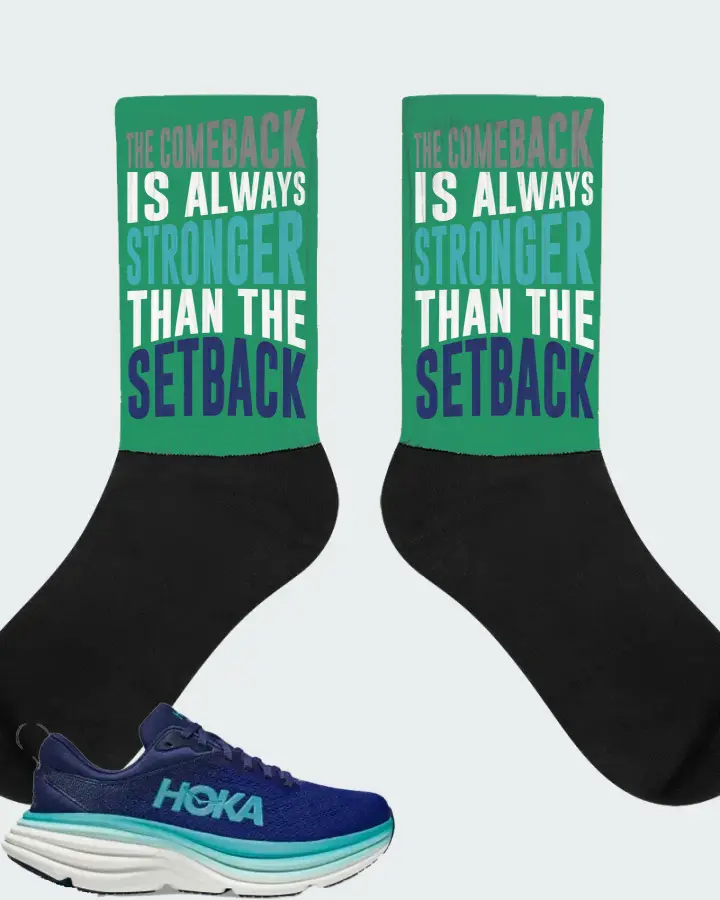 Hoka One One Bondi 8 Sneaker Matching Socks - The Comeback