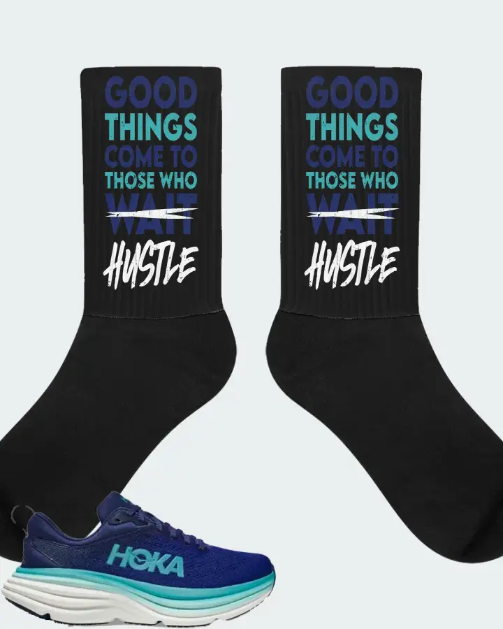 Hoka One One Bondi 8 Sneaker Matching Black Socks - Good Things Come