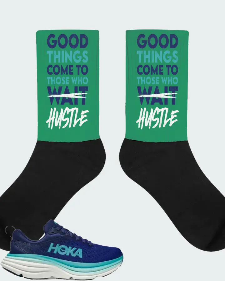 Hoka One One Bondi 8 Sneaker Matching Socks - Good Things Come