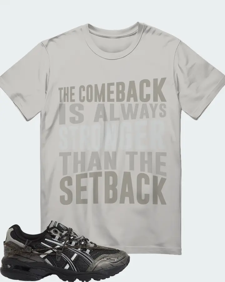 ASICS Gel-1090  Sneaker Matching Grey T-Shirt - The Comeback