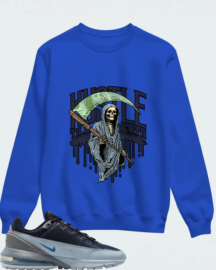 Nike Air Max Pulse Thunder Blue Wolf Grey Matching Sweatshirt
