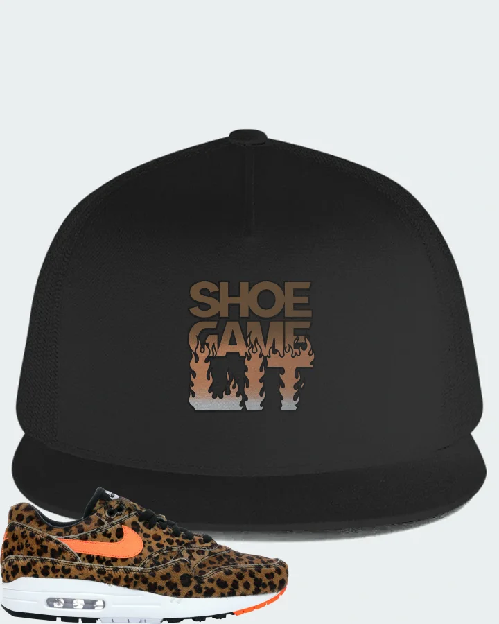 Nike Air Max 1 Sneaker Matching Black Hat - Shoe Game Lit Refreshed