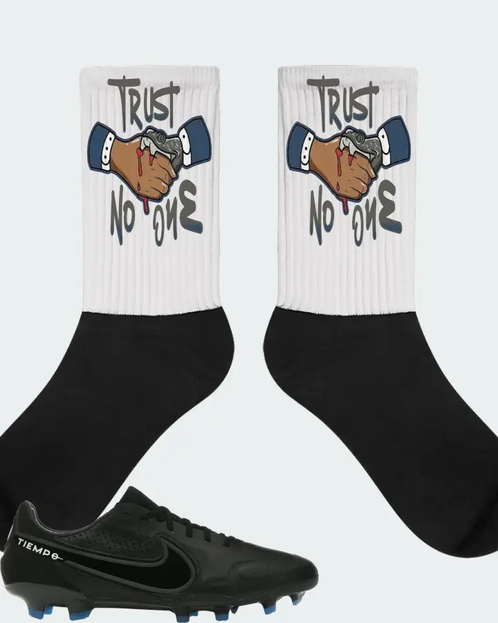 Nike Tiempo Legend 9 Elite FG Sneaker Matching White Socks - Trust No One