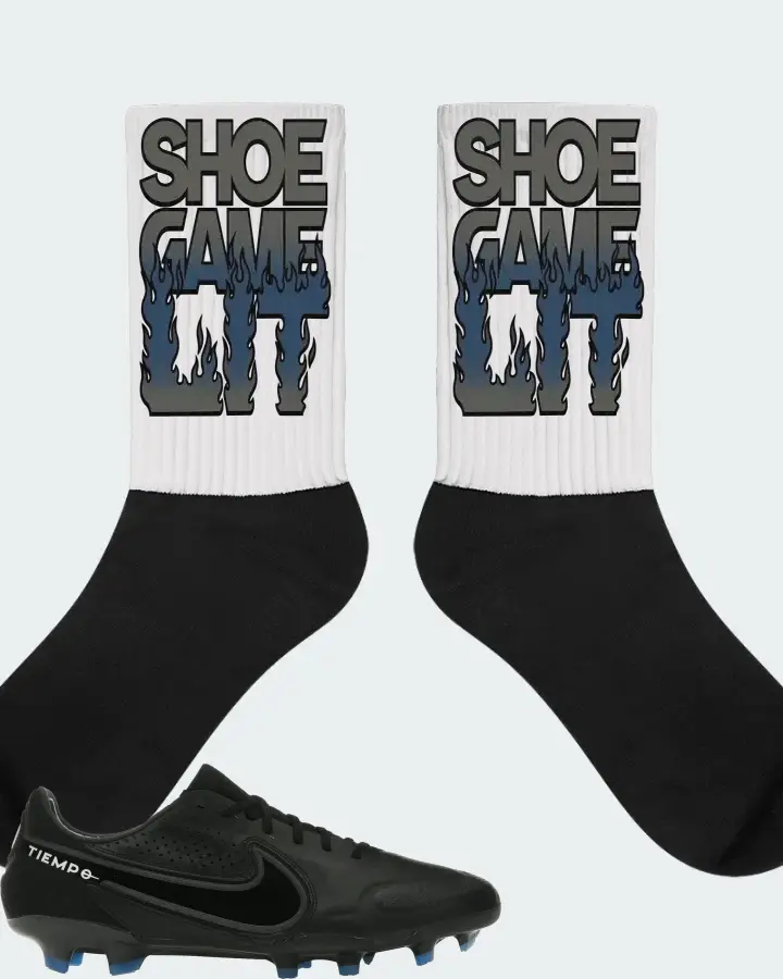 Nike Tiempo Legend 9 Elite FG Sneaker Matching White Socks - Shoe Game Lit Refreshed