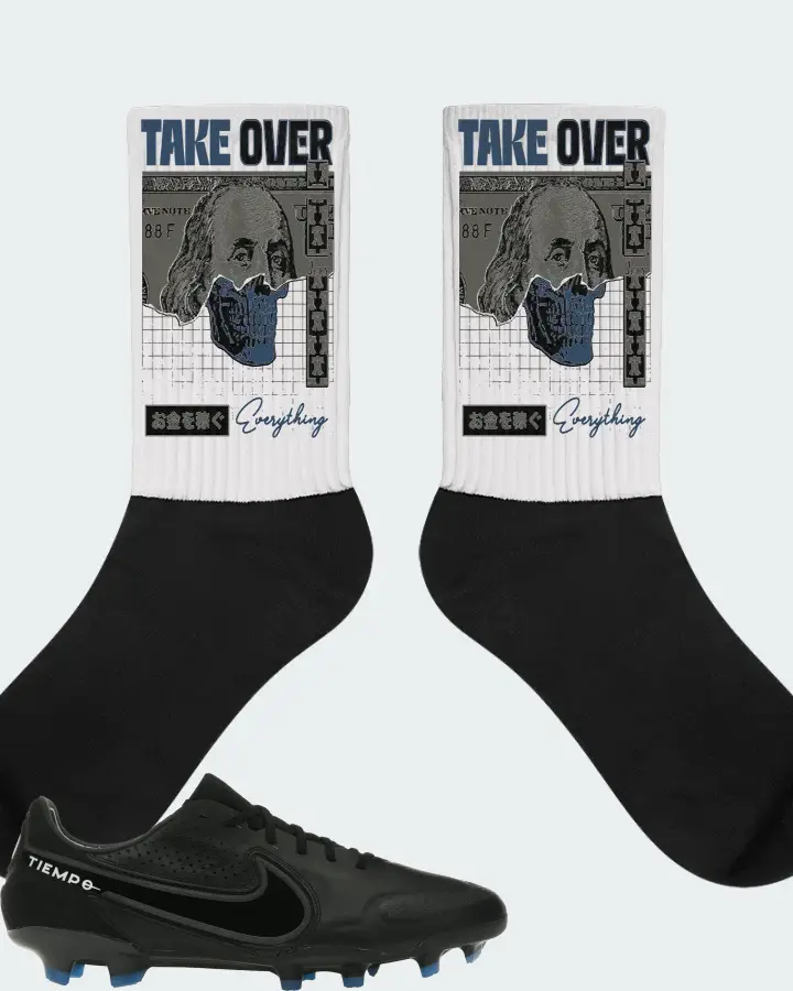 Nike Tiempo Legend 9 Elite FG Sneaker Matching White Socks - Take Over