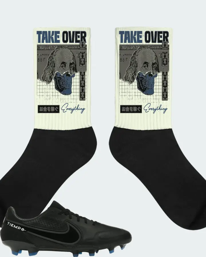 Nike Tiempo Legend 9 Elite FG Sneaker Matching Citron Socks - Take Over