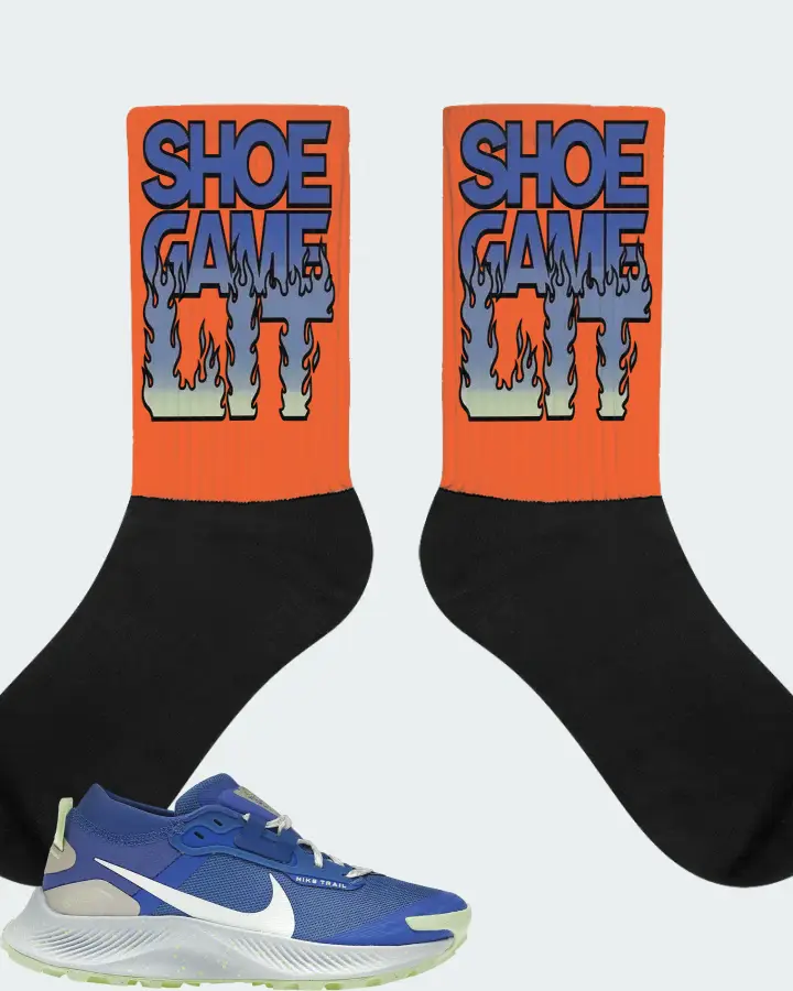 Nike Pegasus Trail 3 Gore-Tex Sneaker Matching Orange Socks - Shoe Game Lit Refreshed