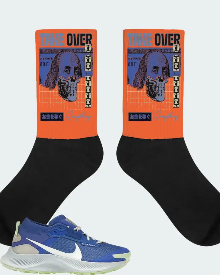 Nike Pegasus Trail 3 Gore-Tex Sneaker Matching Orange Socks - Take Over