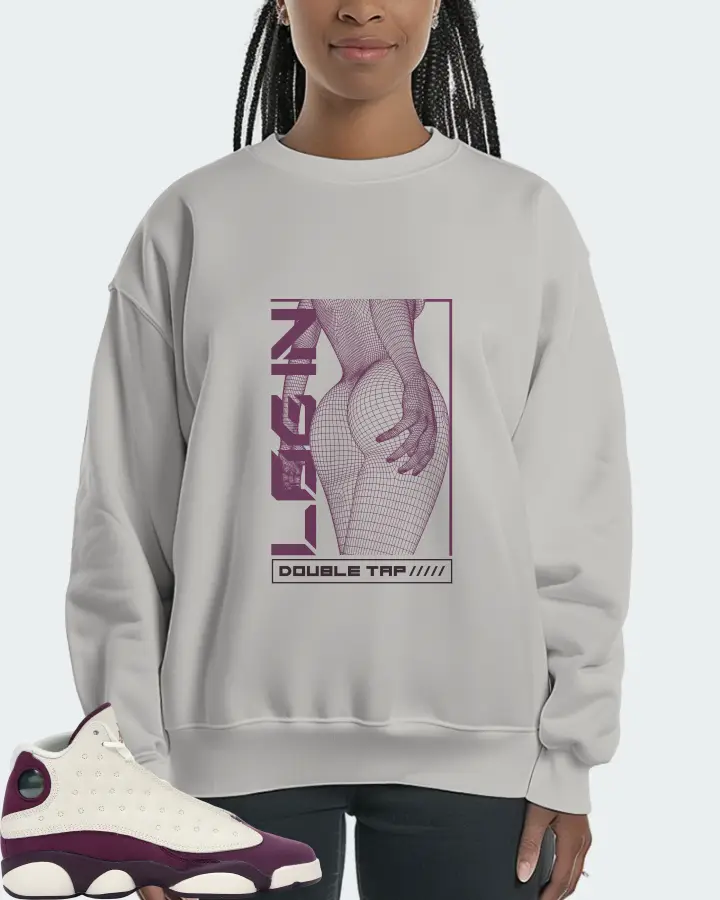 Jordan 13 Retro Sneaker Matching Grey Sweatshirt (LOGIN) - View 3