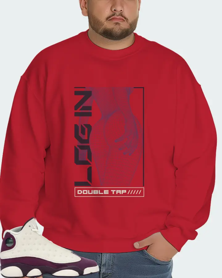 Jordan 13 Retro Sneaker Matching Red Sweatshirt (LOGIN) - View 6