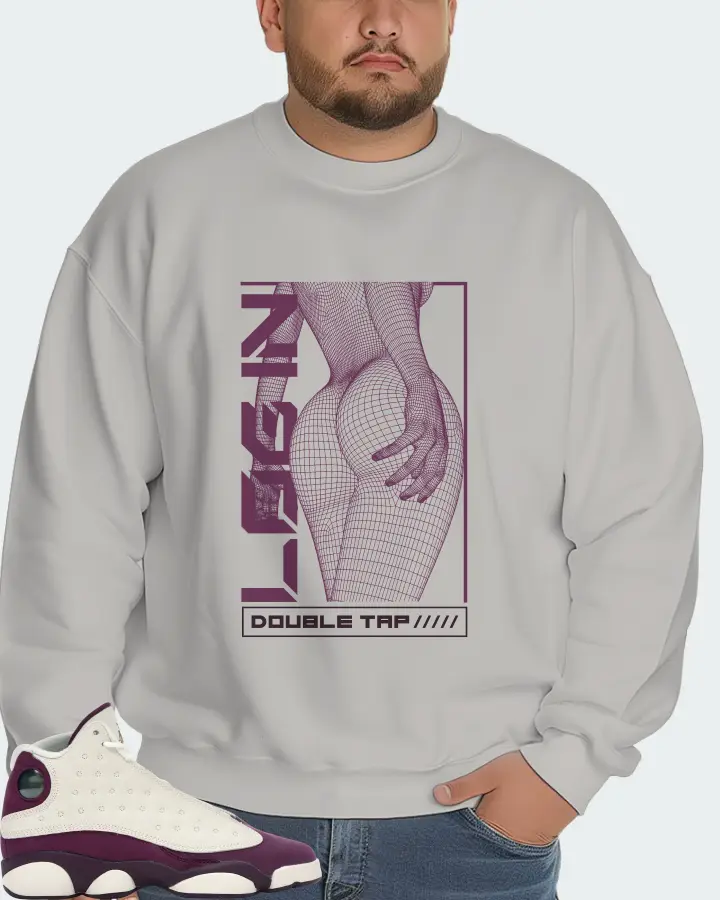 Jordan 13 Retro Sneaker Matching Grey Sweatshirt (LOGIN) - View 6