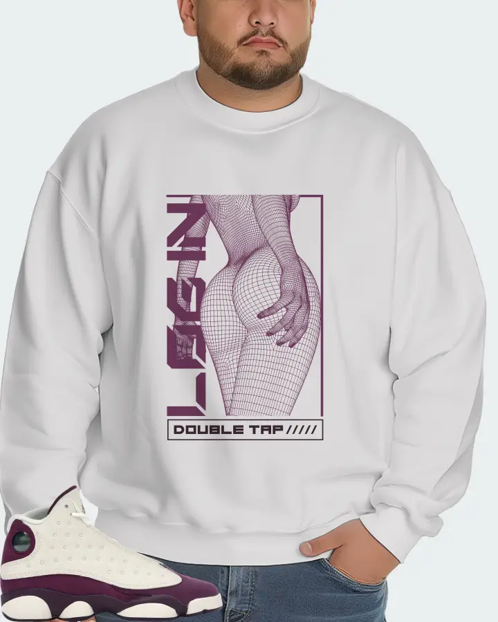 Jordan 13 Retro Sneaker Matching White Sweatshirt (LOGIN) - View 6