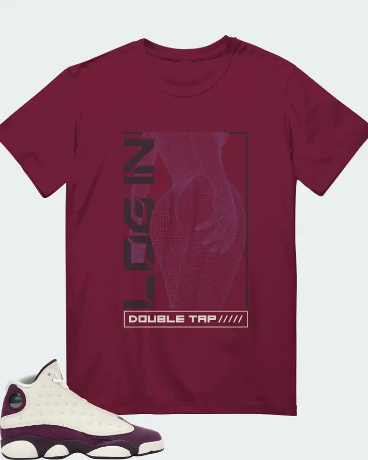 T-Shirt in Maroon