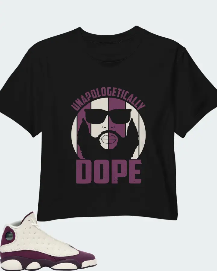 Jordan 13 Retro Sneaker Matching Black Crop Top - UNAPOLOGETICALLY DOPE Man