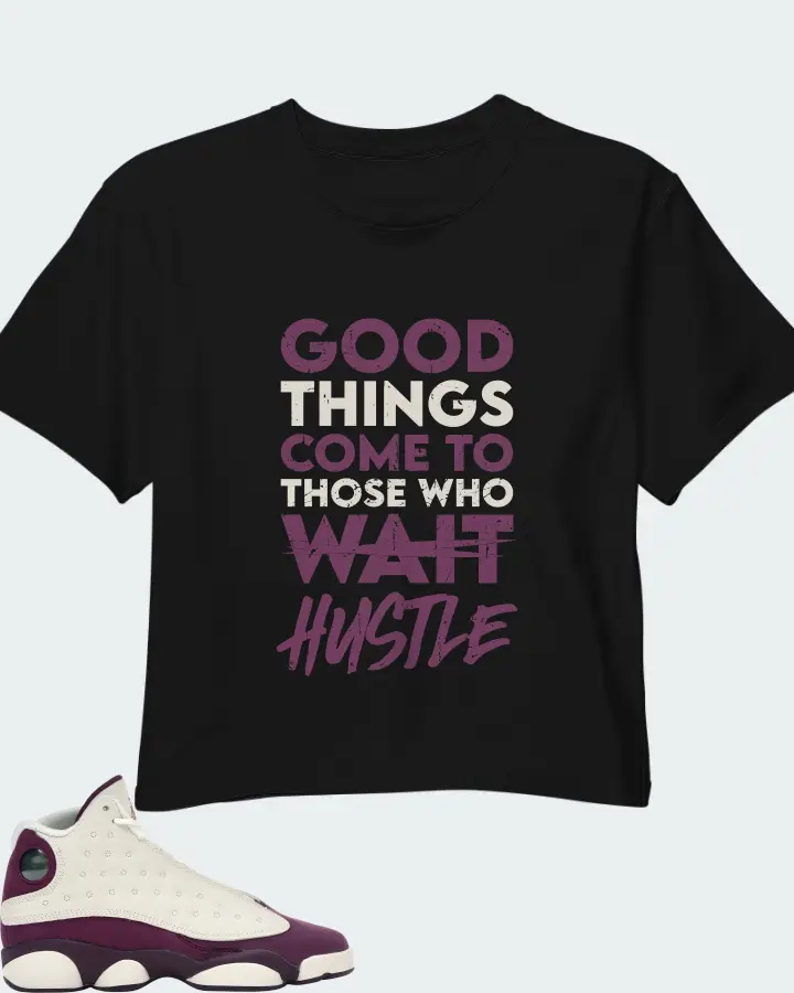 Jordan 13 Retro Sneaker Matching Black Crop Top - Good Things Come