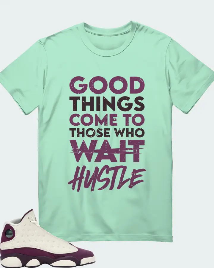 Jordan 13 Retro Sneaker Matching Mint T-Shirt - Good Things Come