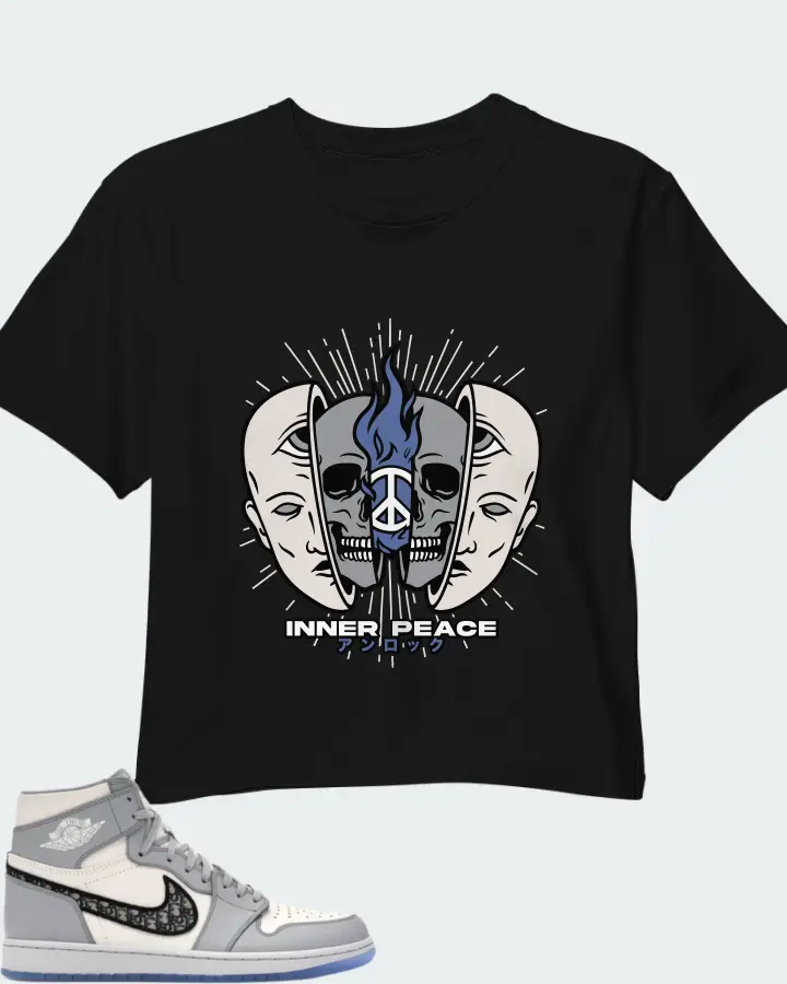 Air Jordan Rising High 2 Wolf Grey Matching Crop Top