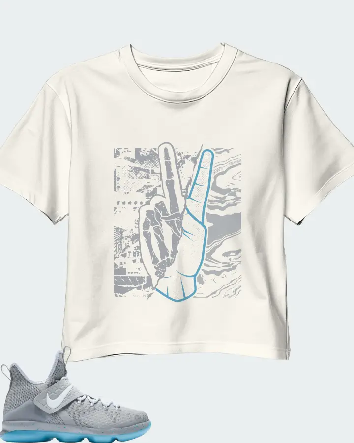 Nike LeBron 14 Sneaker Matching Ecru White Crop Top - Peace of mind