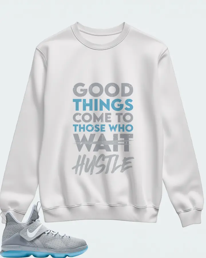 Nike LeBron 14 Sneaker Matching White Sweatshirt - Good Things Come