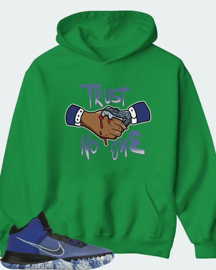 Nike Kyrie Flytrap 4 Sneaker Matching Kelly Green Hoodie - Trust No One