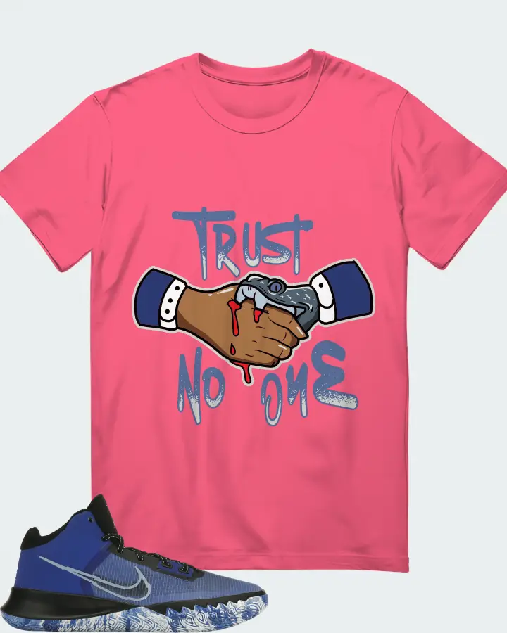 Nike Kyrie Flytrap 4 Sneaker Matching Charity Pink T-Shirt - Trust No One